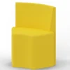 Seduta morbida 60° con schienale medio - 58X42X73H cm - GIALLO