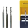 Serie di 3 frese a gambo in tungsteno