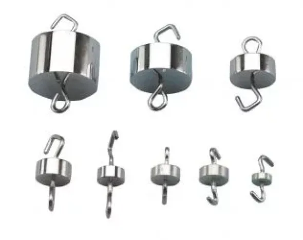 Serie di otto masse con 2 ganci