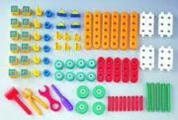 Set costruzioni plasto-meccano