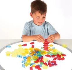 Set figure geometriche traslucide