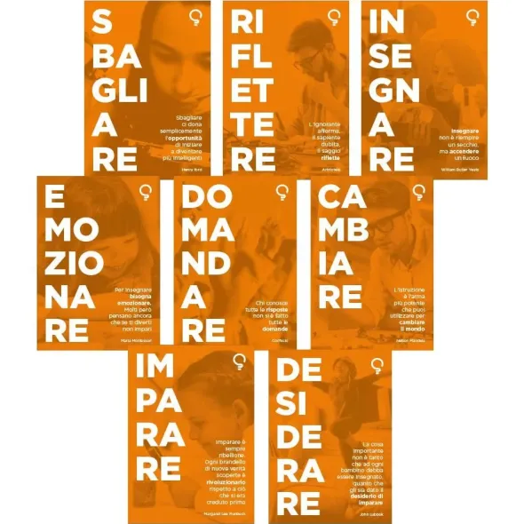 Set 8 poster decorativi sull'apprendimento 70x100 cm su forex 5 mm