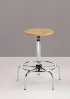 Sgabello disegnatore con tondello H62/74cm - senza schienale