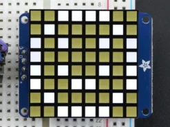 Small 1.2" 8x8 Ultra Bright Square White LED Matrix + Backpack