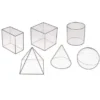 Solidi geometrici trasparenti e cavi - Set 6 pz
