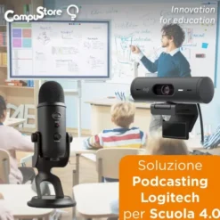 Soluzione Podcasting Logitech per Scuola 4.0