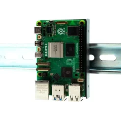 Staffa a clip per guida DIN Raspberry Pi
