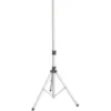 Supporto a treppiede in alluminio argentato per diffusore audio - regolazione 125-220cm