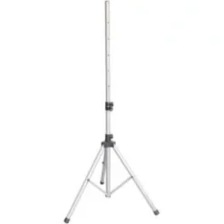 Supporto a treppiede in alluminio argentato per diffusore audio - regolazione 125-220cm