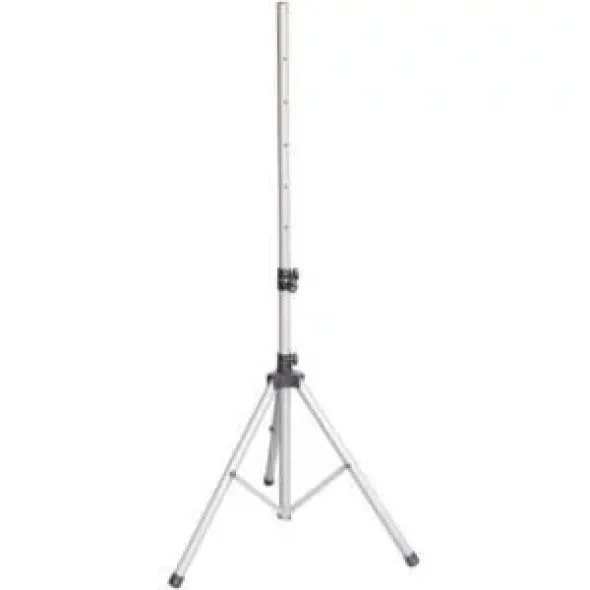 Supporto a treppiede in alluminio argentato per diffusore audio - regolazione 125-220cm