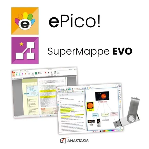 SW ePico! MAP+ IT UK FR 8 GB (voce italiana inglese e francese) – Usb