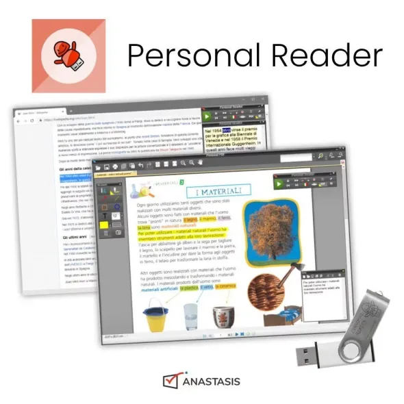 SW Personal Reader IT UK FR 16 GB (voce italiana inglese e francese) – Usb