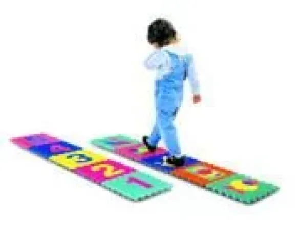 Tappeto Puzzle Maxi in Eva Lettere e Numeri 18 pz