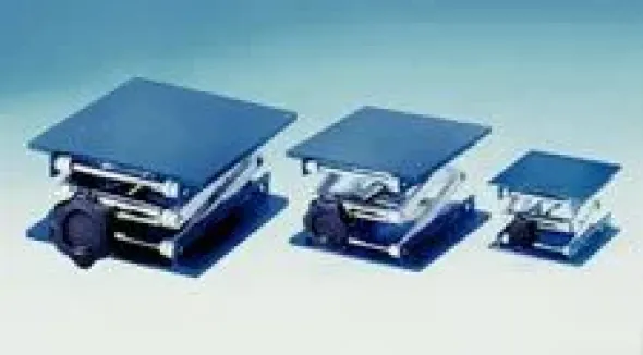 Tavolino Elevatore Alluminio.Base appoggio 20x20cm.H da 60-295 mm
