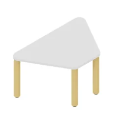 Tavolo a trapezio 90x57x53H cm - LATTE