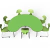 Tavolo collaborativo a ferro di cavallo 180x120x72h - GRASS GREEN