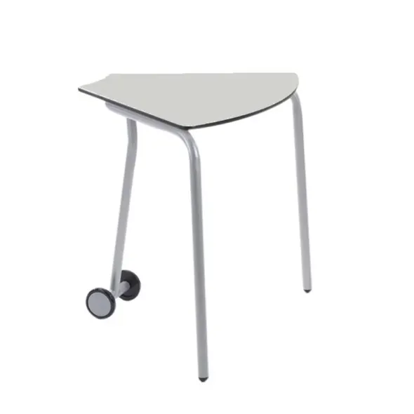 Tavolo componibile con ruote con angoli a 60°, 72H - Grigio perla
