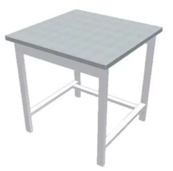 Tavolo di supporto per cappa dim.mm. 750x750x830 h