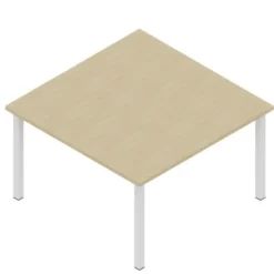 Tavolo in melaminico color rovere 100x100x59H cm