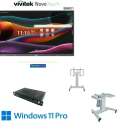 Tavolo Interattivo NovoTouch EK657i 65" 4k Android 14 e OPS Windows 11 Pro EDU con Mozaik