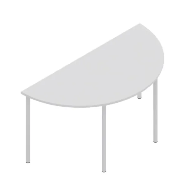 Tavolo mezzaluna 160x80x71H cm BIANCO