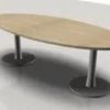 Tavolo Riunione con piano ovale 200x100x73H cm - OLMO