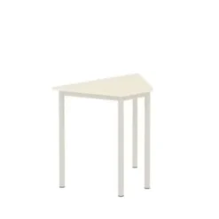 TAVOLO TRAPEZIO 88x50x76H cm - BIANCO LATTE/Telaio Grigio RAL9006