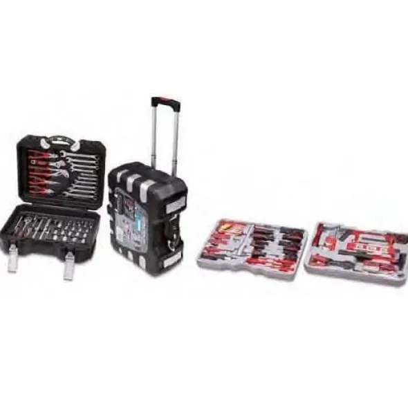 Trolley con utensili e accessori per meccanica