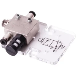 Valvola pneumatica a interruttore momentaneo per Automatics (Valve, 3/2, button-spring)
