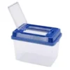Vaschetta plastica trasparente con coperchio 18x11x14