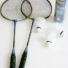 Volani per badminton in nylon confezione da 5 pezzi