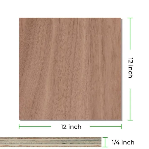 xTool Compensato Noce 30x30x0,3cm - 6pz
