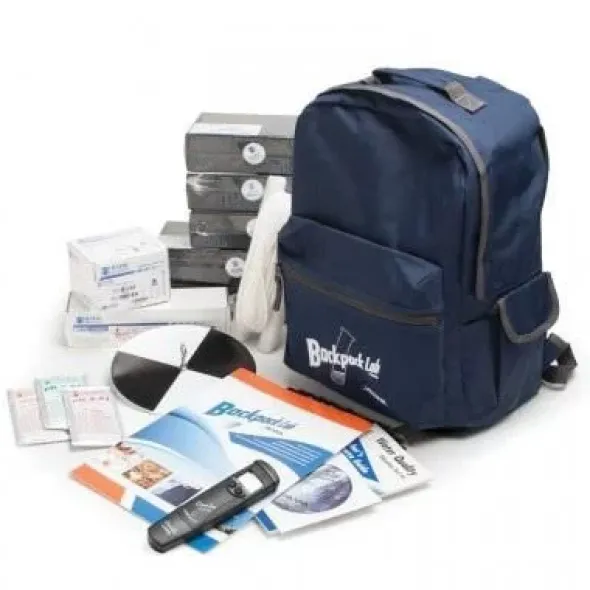 Zaino con Kit combinato per analisi ambientali della acque (settore didattico)